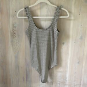 American Eagle Striped Bodysuit Size S
